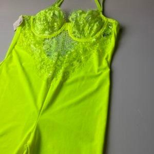 ARIA Sexy Neon Biker Romper
